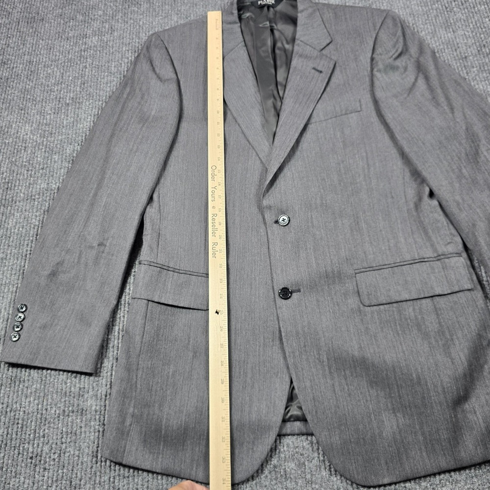 Jos A Bank Signature Collection Suit Mens 41L 35L Wool Gray‎ Herringbone 2pc - Picture 13 of 16